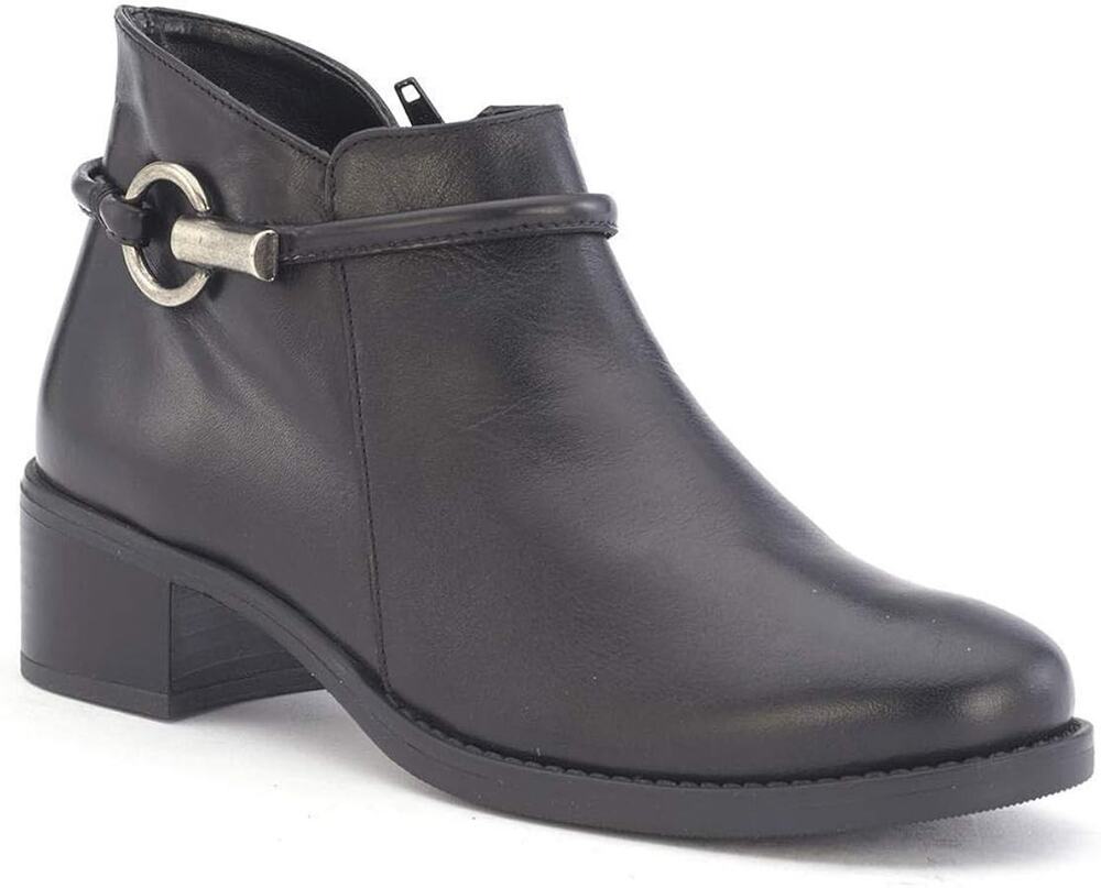 David Tate Miller Women's Ankle Booties Black Calf Skin Size 9.5 M